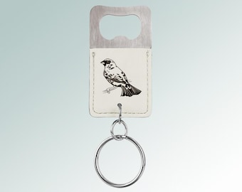 Engraved Bird Key Chain Bottle Opener with your choice of Bird Design | Animal Lover | Personalized | Bird Watching | 100+ Bird Designs