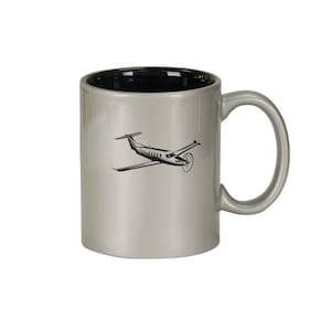 Personalized Ceramic Coffee Mug with choice of Plane Design | Plane Mug | Pilot Mug | Aviation Mug | Pilot Gift