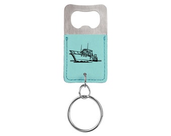 Engraved Boat Design Key Chain Bottle Opener with your choice of Boat Design | Boat Lover | Personalized | Boat Gift | Marine Gift