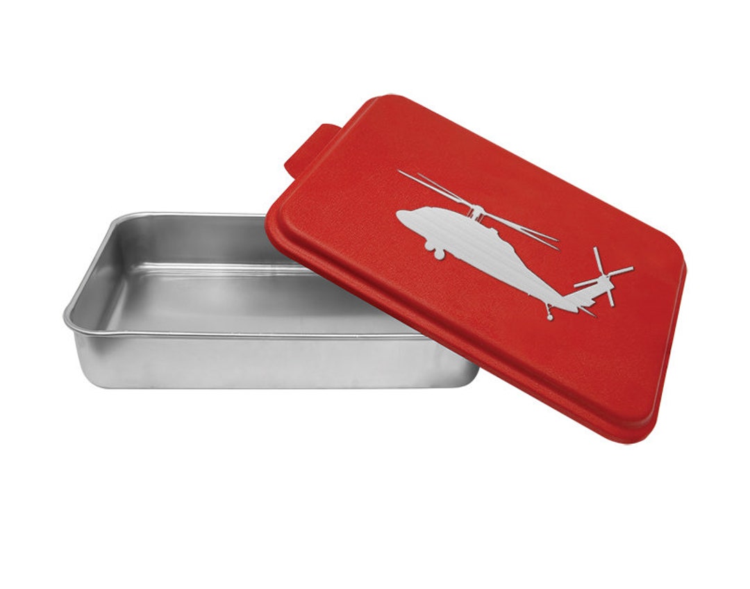 Helicopter Design Personalized Cake Pan With Your Choice of