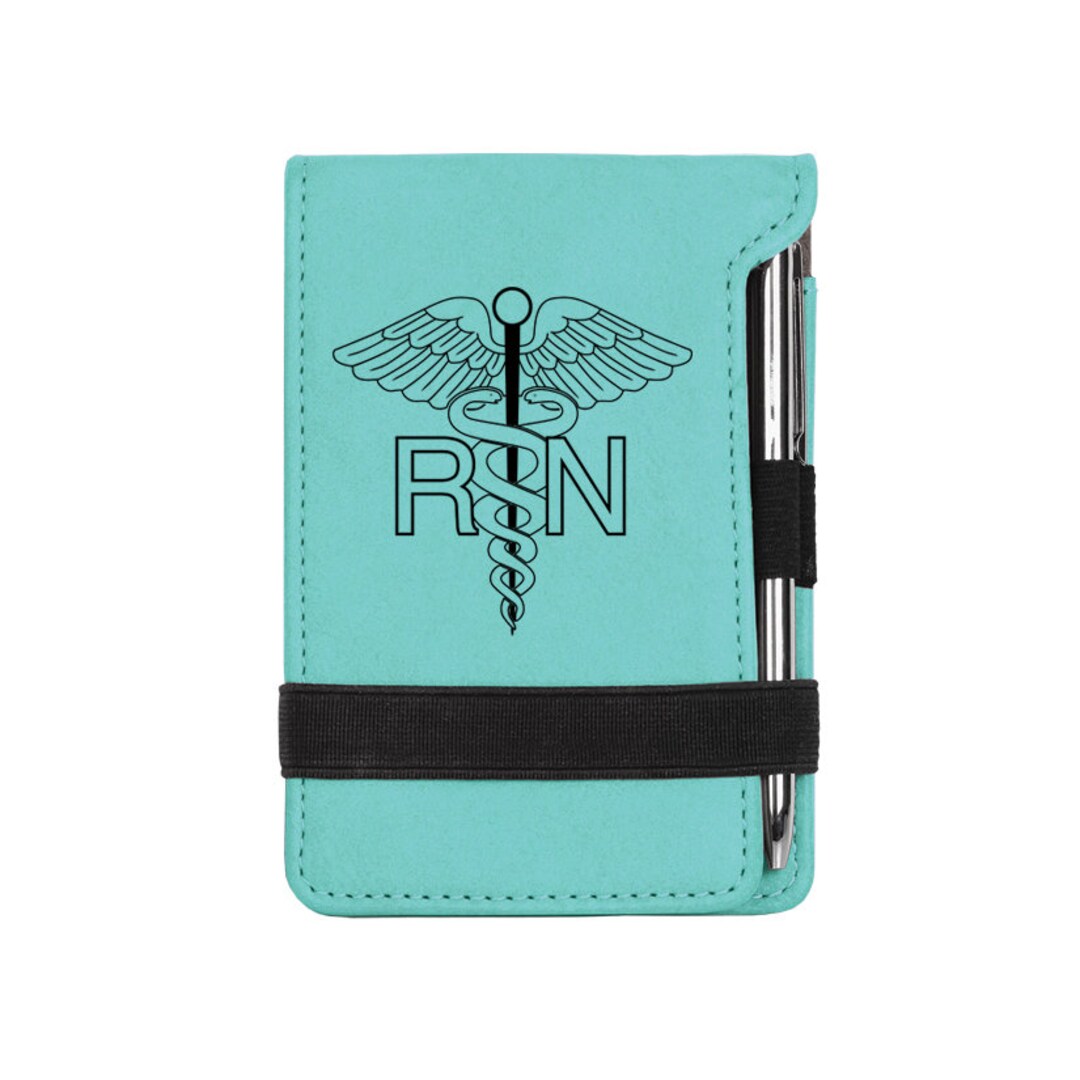 Leatherette Mini Notepad & Pen With Your Choice of Medical Design