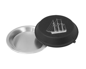 Engraved Pie Pan with your choice of Sailboat Design | Sailboat Pie Pan | Sailboat Gift | Personalized Pie Pan | Sailboat Award