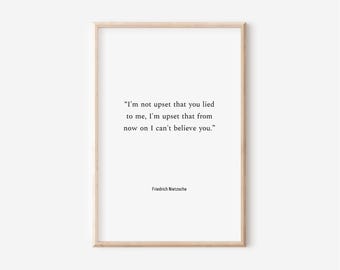 Nietzsche Quote Print: Philosophical Wall Art (Digital Download)