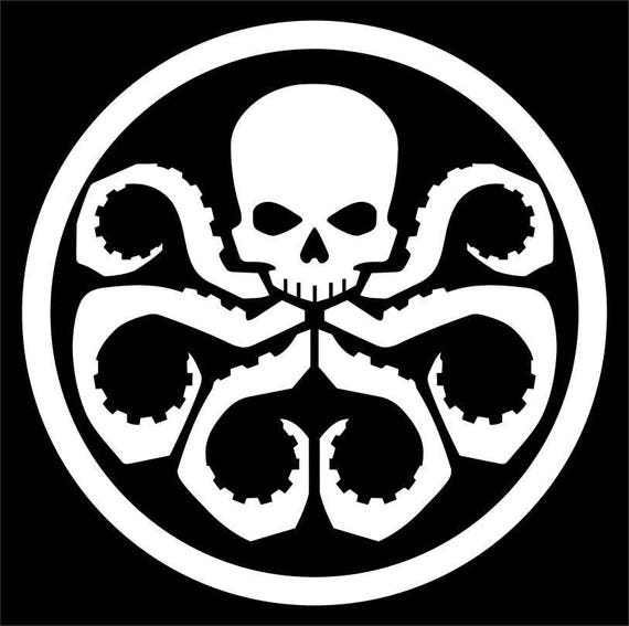 Hydra Marvel S Agents Of Shield Avengers Skull Logo Vinyl Etsy Hydra Marvel S Agents Of Shield Avengers Skull Logo Vinyl Etsy