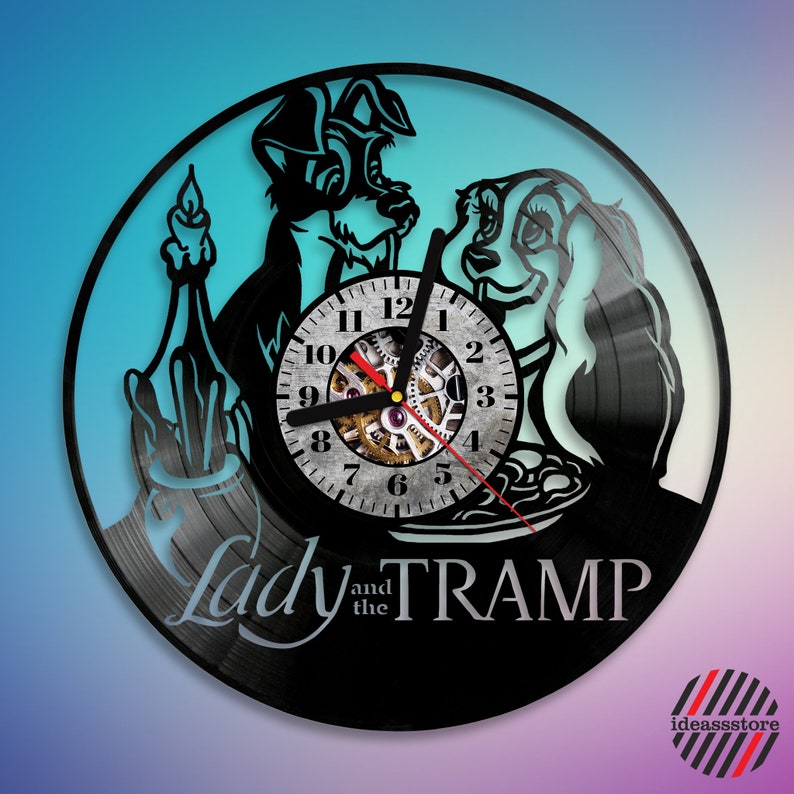 Walt Disney Horloge murale en vinyle superbe id/ée de cadeau de No/ël