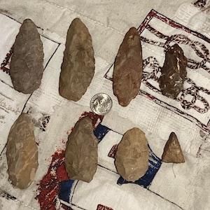 Indian artifacts arrowheads