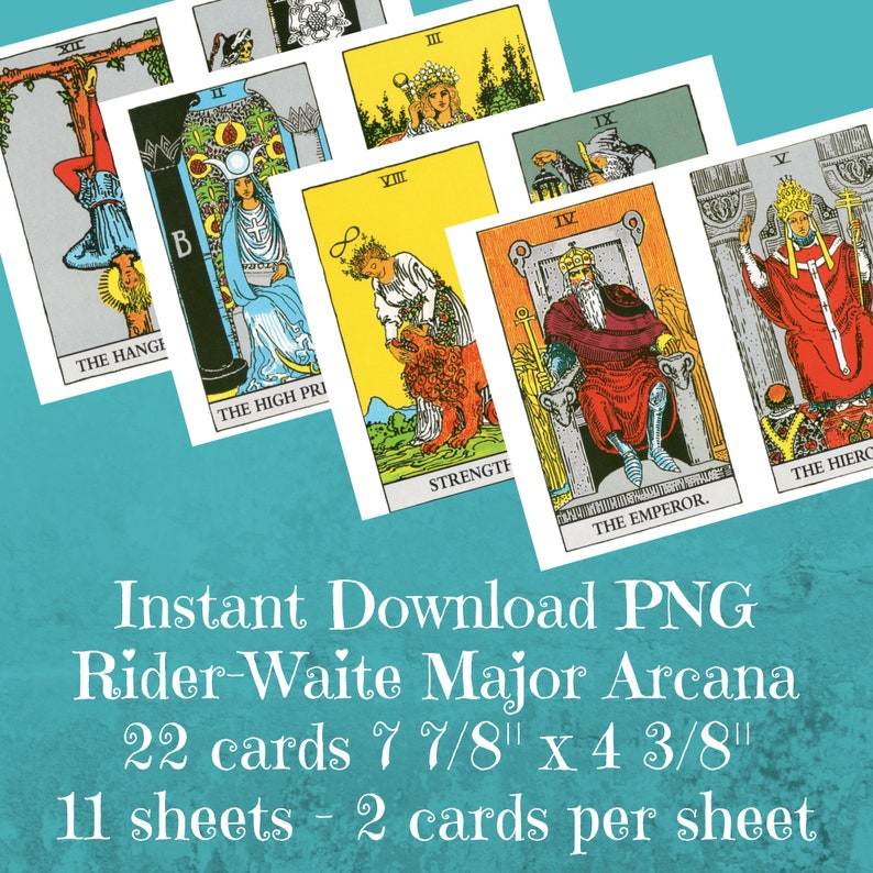 Extra Large Tarot Deck Major Arcana Seulement Tarot Card Etsy France