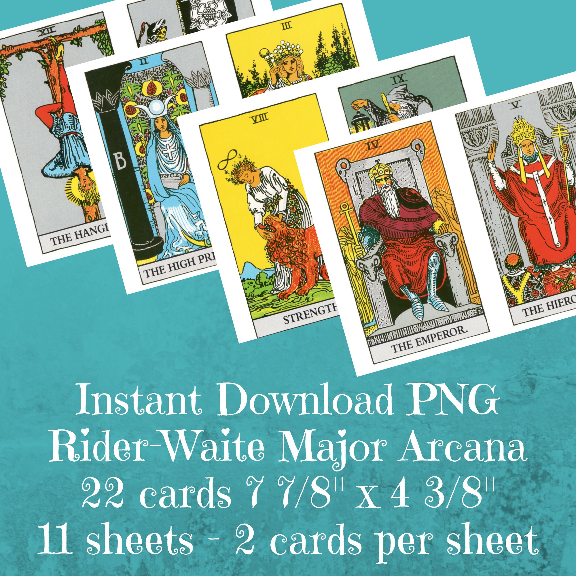 Extra Large Tarot Deck Major Arcana Only Tarot Card Deck Etsy Canada