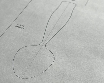 T0104 Eating Spoon Template- DIGITAL DOWNLOAD