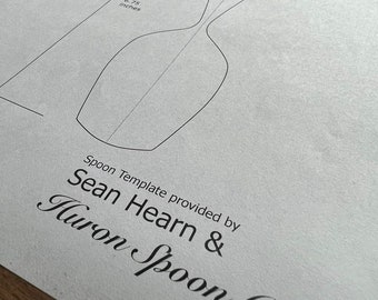 T0101 Eating Spoon Template- DIGITAL DOWNLOAD