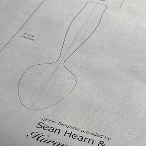 T0104 Eating Spoon Template- DIGITAL DOWNLOAD