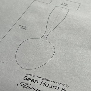 T0112 Eating Spoon Template- DIGITAL DOWNLOAD
