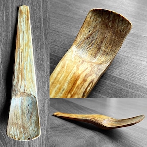 Spalted Birch Kayak Spoon (Eating Spoon)- Hand Carved