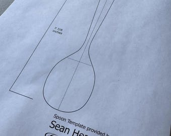 T0117 食事用スプーンテンプレート - デジタルダウンロード - Etsy 日本