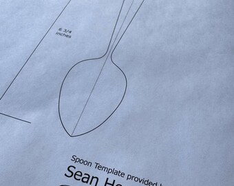 T0119 Eating Spoon Template- DIGITAL DOWNLOAD