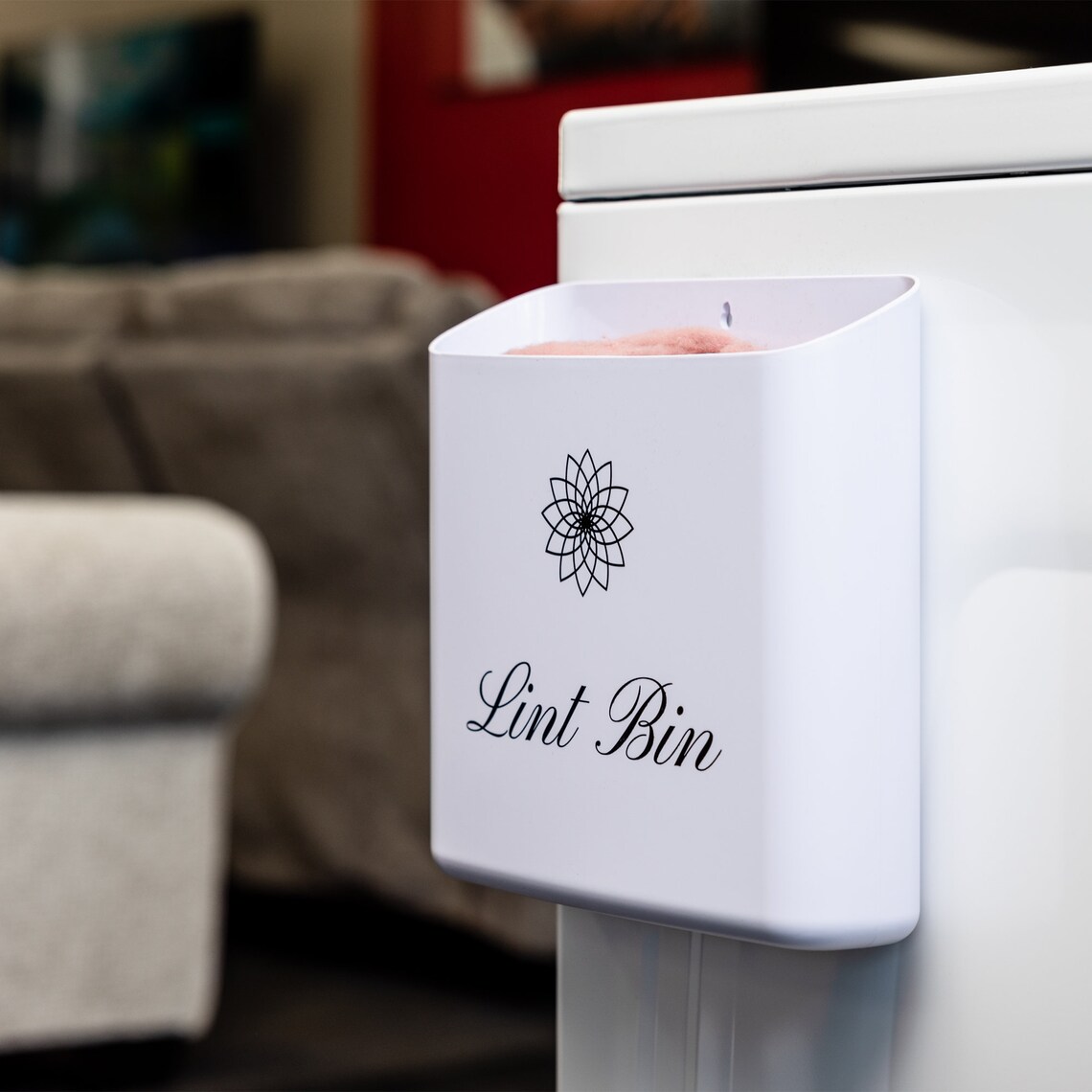 Lint Bin Trash Can For Waste Lint Etsy