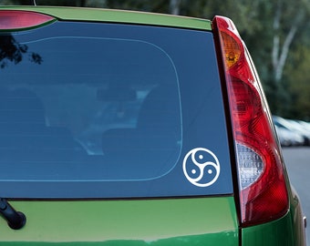 BDSM Triskelion Vinyl Decal - 20 Colors - Custom Sizing!