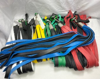 One Leather 2-Finger Florentine Flogger - HANDMADE-In Stock