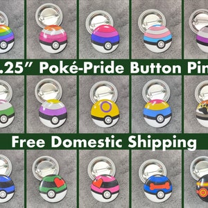 Pick a 3-Pack of Poké-Pride Pins YOU CHOOSE!