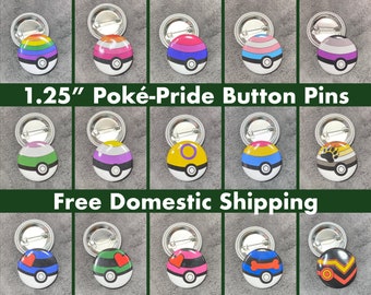 Pick a 3-Pack of Poké-Pride Pins YOU CHOOSE!