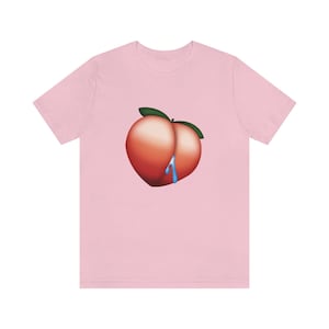 Leaky Peach Emoji Unisex T-shirt