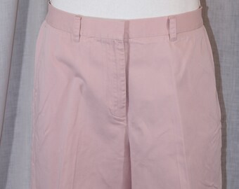 Vintage LAUREN RALPH LAUREN Pink 100% Cotton High Waist Shorts Size 16