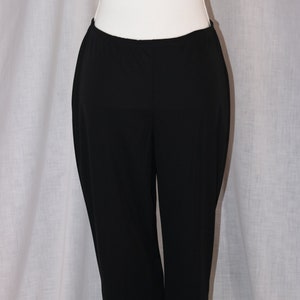 Vintage EYE CANDY Black 100% Polyester Side Ankle Slit Pants Size Large