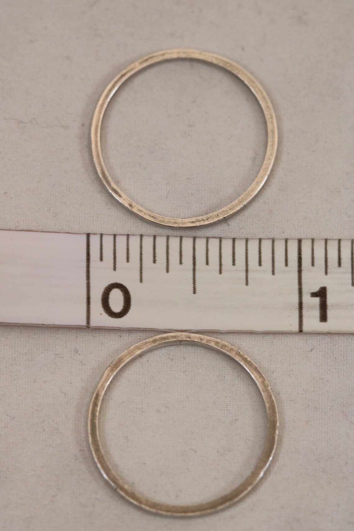 Silver Thin Band Rings Size 10.5 2g Lot of 2 Etsy