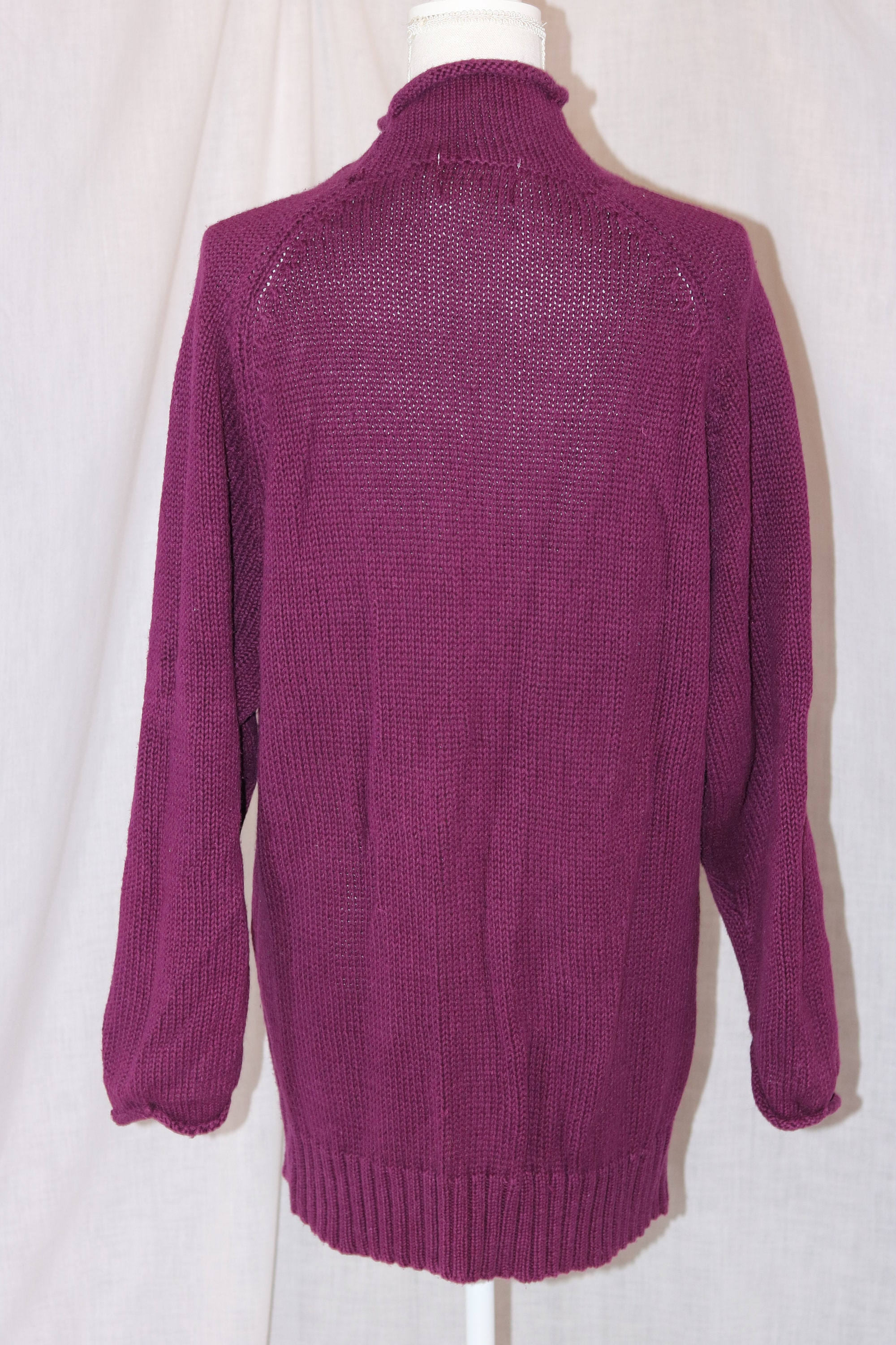 Vintage FORENZA Purple Ramie Blend Long Sleeve Cable Knit - Etsy