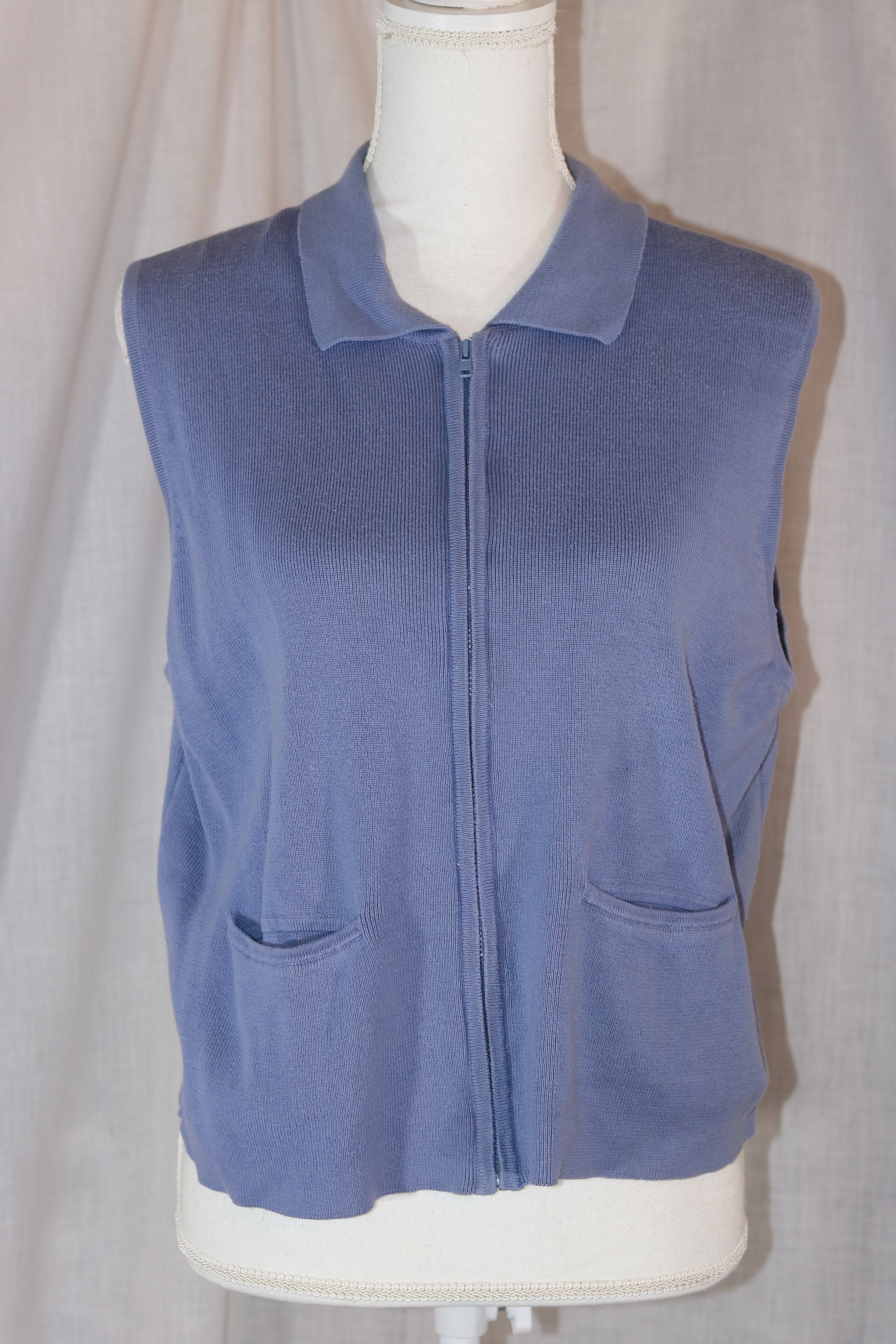 Vintage KAREN SCOTT Blue Cotton 
