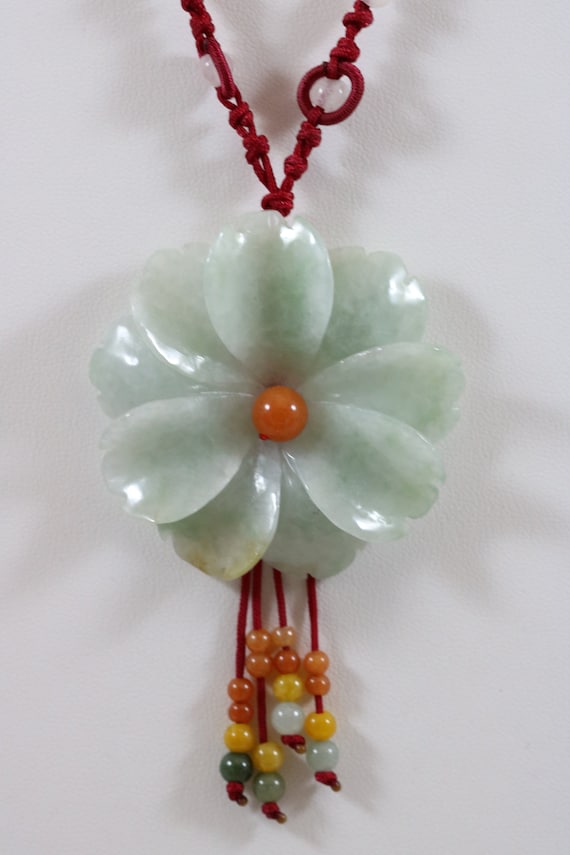 Bricolage Chinois naturel grade A Jade Perles Collier Cercle Chaîne Cordon Corde Pendentifs
