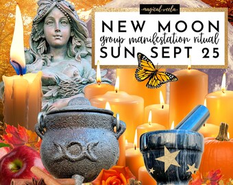 MANIFESTATION SPELL | New or Full Moon Community Group Magick Ritual to Attract Increase Money, Love, Job, House, Success, Spell Casting