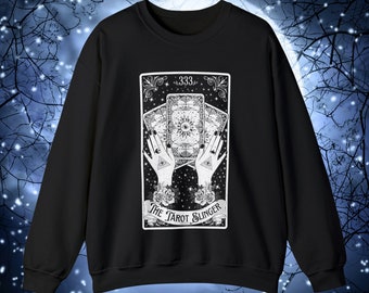 Tarot Sweatshirt Tarot Readers Sweatshirt, Tarot Card Sweatshirt Tarot Slinger Sweatshirt Black Unisex Crewneck Sweatshirt Witchy Gifts