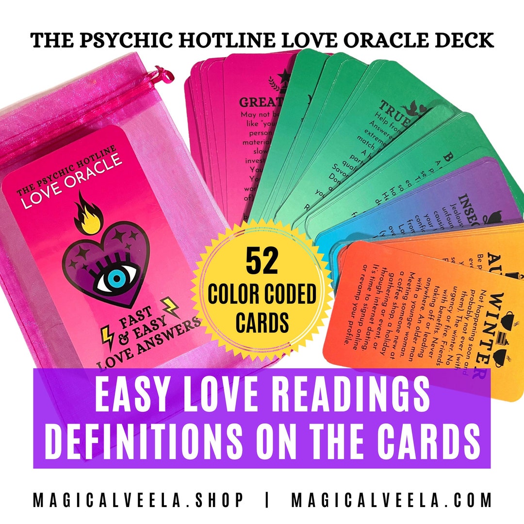 Oracle Card Deck Love Easy Tarot Deck Love Oracle Card Deck Etsy