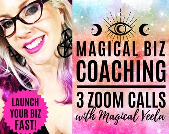 Magical Biz Coaching *3 Zoom Calls* | Lightworkers Launch Your Creative Business Fast with Help from LOA Manifestation Coach Magical Veela!