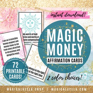 Money Oracle Cards Money Manifestation Affirmations Card Deck Manifest Money Cards Instant Download Money Oracle Card Deck Law of Attraction
