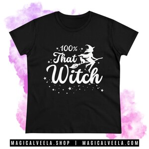 Witchy Shirt 100% That Witch Black Cotton T-Shirt Witchy Black Witch Tshirt Funny Witchy Black Cotton Top Witchy Gifts Tee Shirt Pagan Pride. Available on Etsy at magicalveela.shop