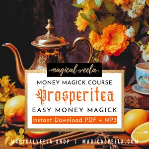 Money Magick Course Easy Money Magick Money Spells Money Witchcraft Class Instant Download Audio MP3 PDF Guide Money Magic Spells Training image 3