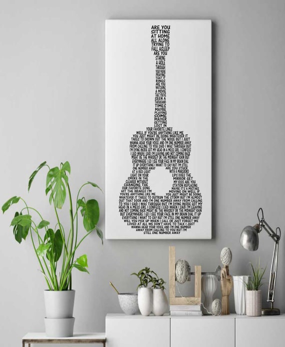 One Number Away Song Lyric Guitar Svg For Cricut And Etsy
