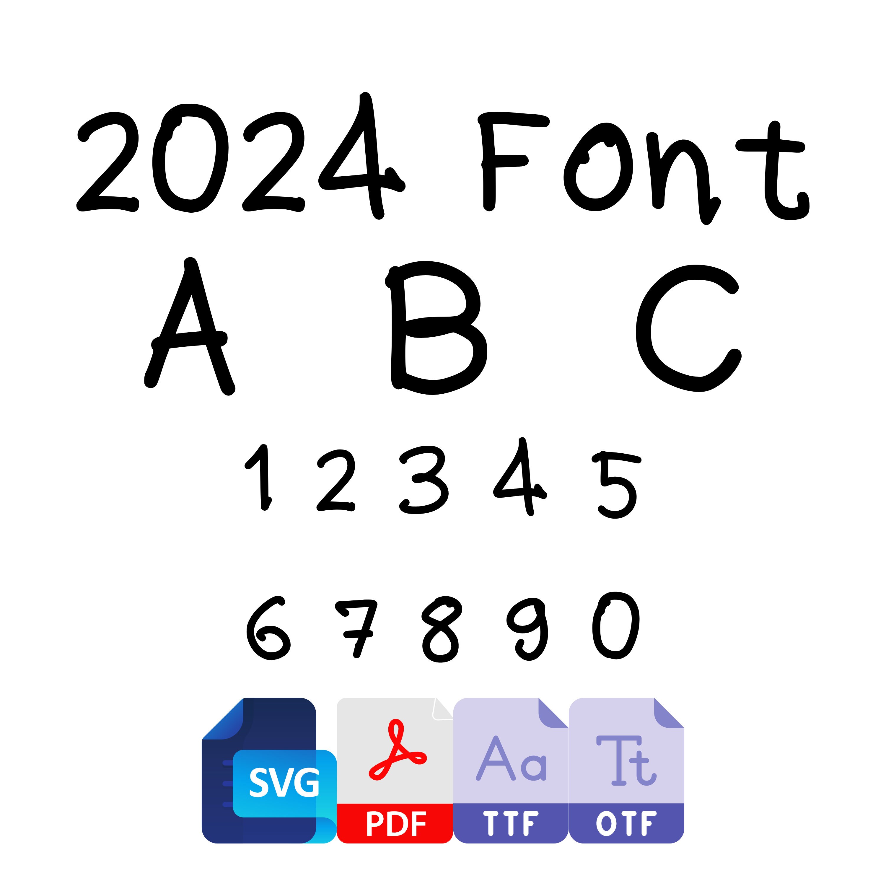 2024 Font A-Z , SVG Alphabet ,handlettering Letters, Font, Digital ...