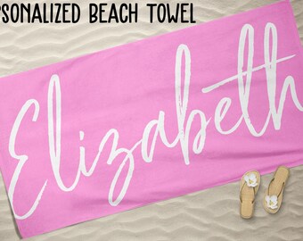 beach towels with names on them