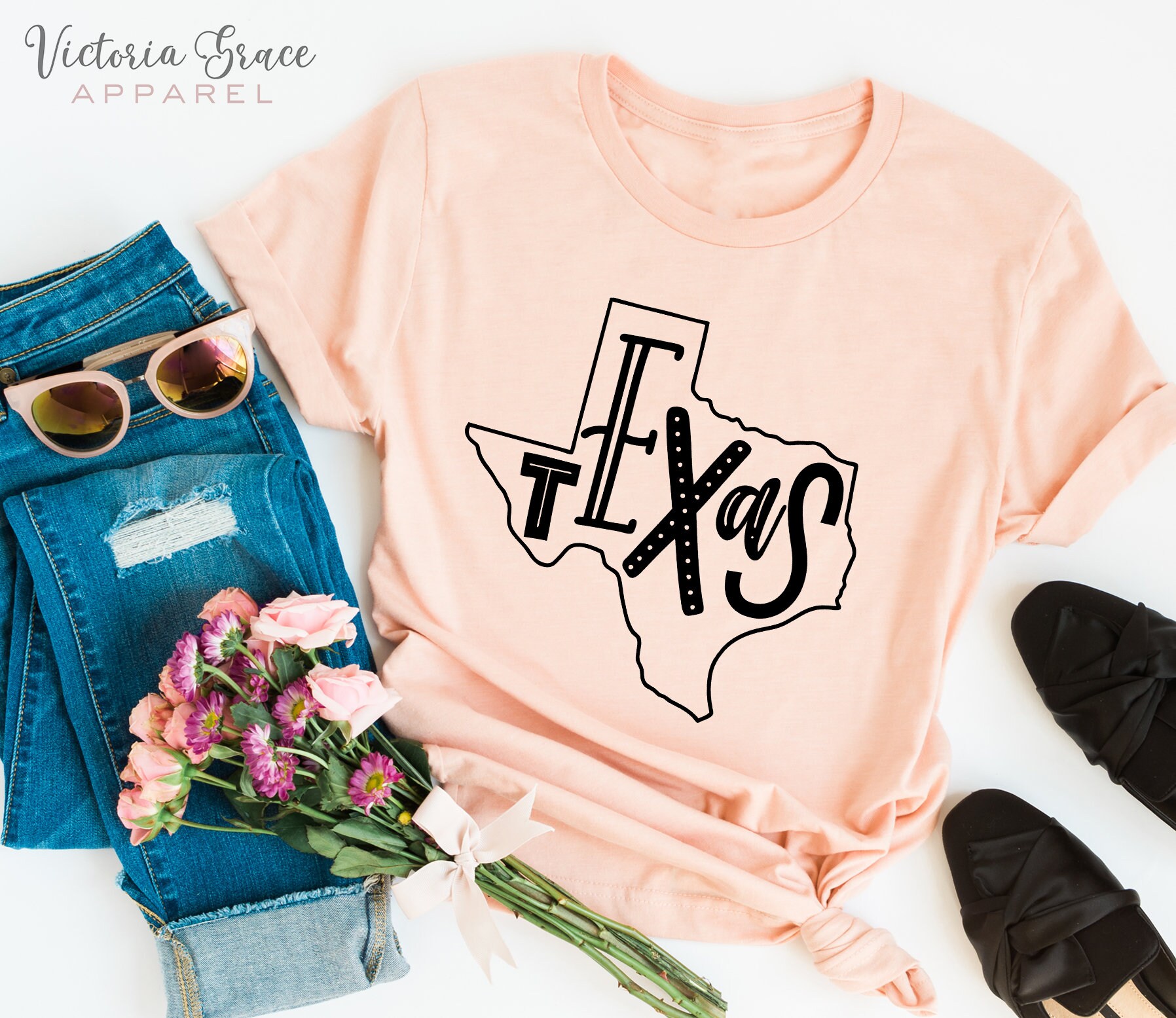 Texas Shirt Texas Tee Texas Women's Shirt Home State Etsy