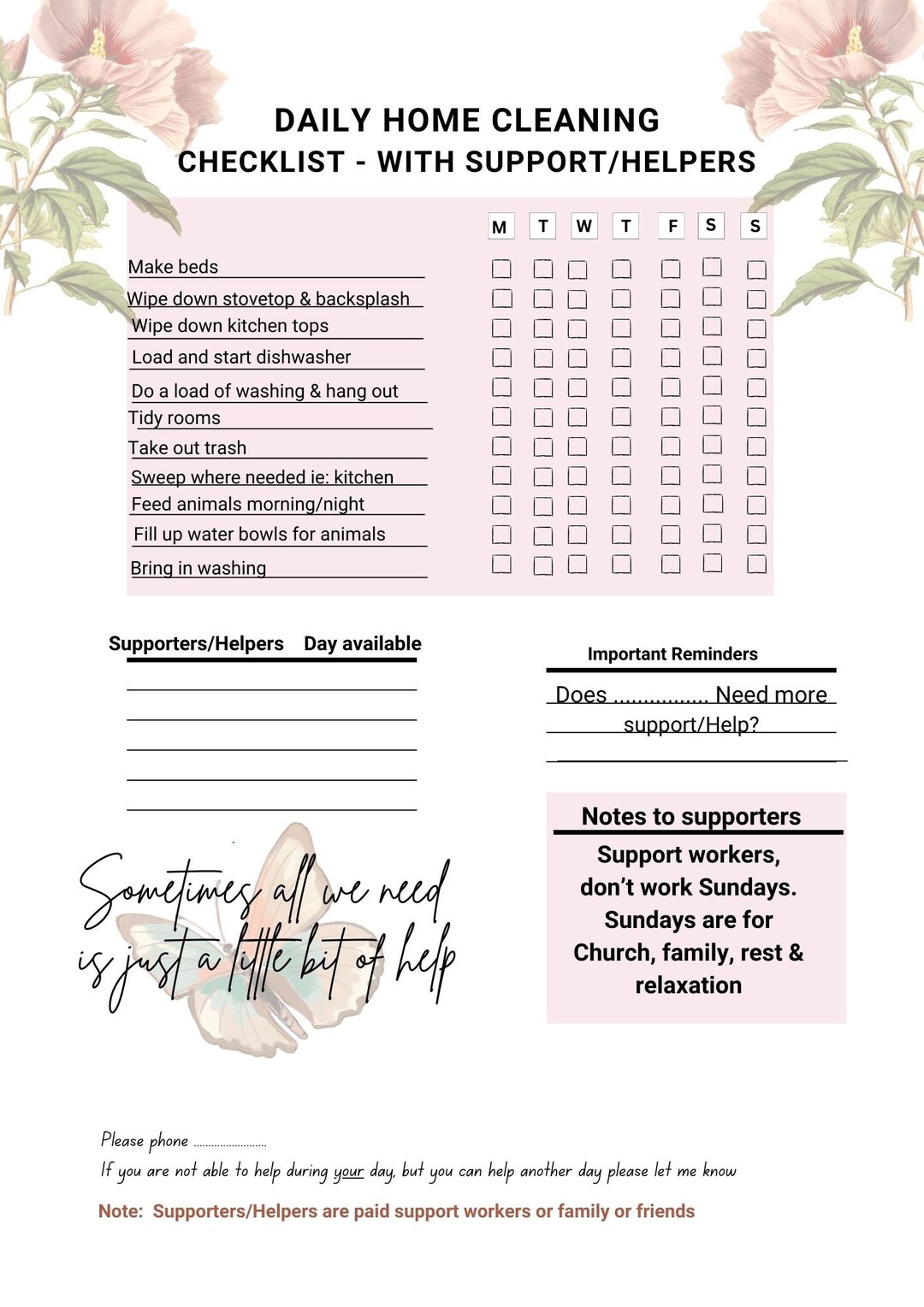 Ultimate Cleaning Checklist for Everyone Perfect for DIY or ...