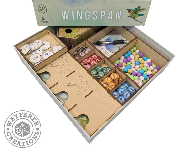 Wingspan Board Game Organizer Insert Etsy