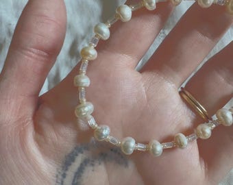 Pulsera de gota de rocío perlado