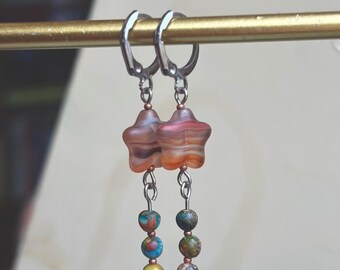 Pendientes de cuentas de estrella