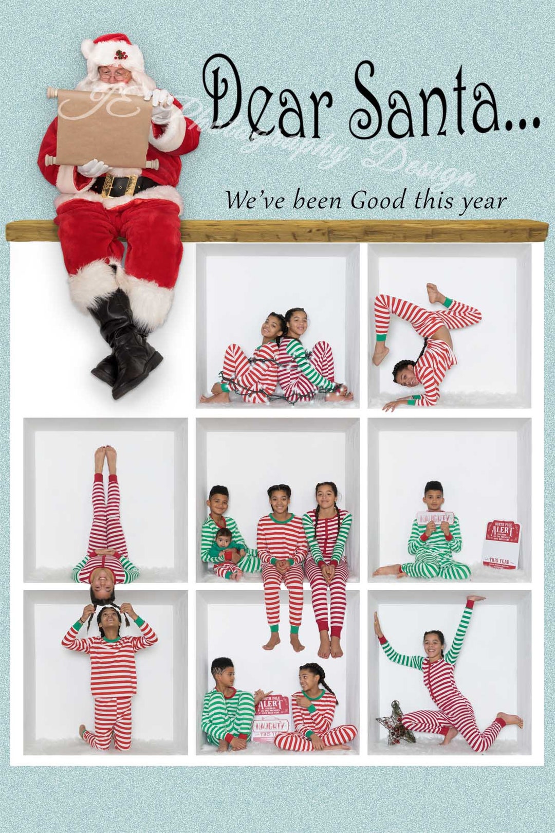 Dear Santa Christmas Card 