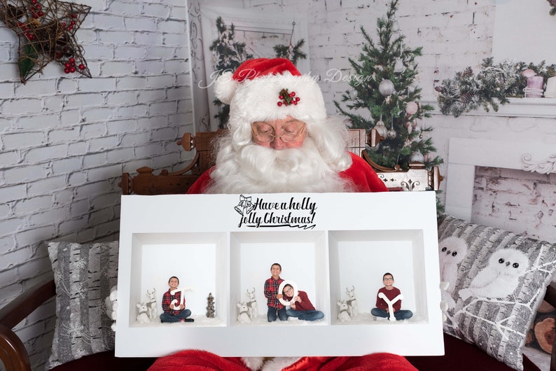 Santa Digital Backdrop for your photos Photoshop | Etsy