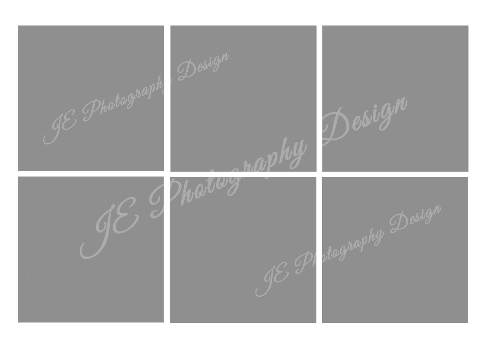 BOX Photography TEMPLATE 6 Box Template 3 Sizes in Etsy