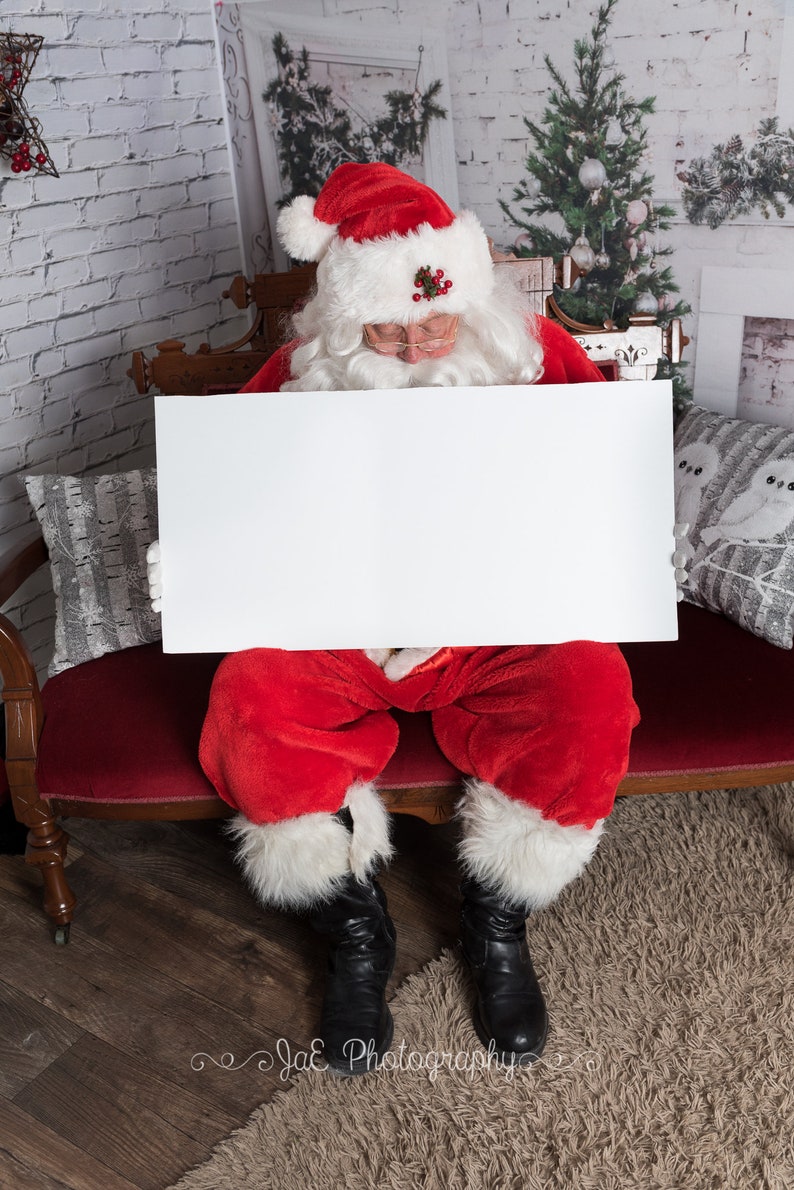 Santa digital Backdrop for Your Photos Etsy